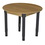 Wood Designs WD836A1829 36" Round Hardwood Table with Adjustable Legs 18"-29"