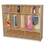Wood Designs WD990316 Five Section Locker with Cubbies , 49.00"H x 58.00"W x 15.00"D