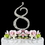 Elegance by Carbonneau 8-Completely-Covered Completely Covered ~ Swarovski Crystal Wedding Cake Topper ~ Number 8