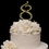 Elegance by Carbonneau 8-Flower-Gold French Flower ~ Swarovski Crystal Wedding Cake Topper ~ Gold Number 8