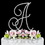 Elegance by Carbonneau A-Renaissance-Silver Renaissance ~ Swarovski Crystal Wedding Cake Topper ~ Silver Letter A