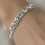 Elegance by Carbonneau B-100-Silver-Clear Glistening Silver Clear Zirconia Crystal Bracelet 100