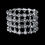 Elegance by Carbonneau B-1032-Silver-Clear Bracelet 1032 Silver Clear