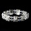 Elegance by Carbonneau B-10532-S-Clear Silver Clear Crystal & Rhinestone Bracelet 10532