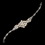 Elegance by Carbonneau B-176-RD-DW Rhodium Diamond White Pearl & Clear Rhinestone Bracelet 176