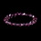 Elegance by Carbonneau B-201-Pink Pink Swarovski Crystal Bridal Bracelet B 201