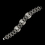 Elegance by Carbonneau B-2516-S-Clear Silver Clear CZ Crystal Modern Bridal Clasp Bracelet 2516