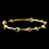 Elegance by Carbonneau b-2742-gold-lt-multi Gold Light Multi CZ Bangle Bracelet 2742