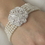 Elegance by Carbonneau B-600 Classic Silver Clear Crystal & Pearl Bridal Bracelet 600 Silver Ivory