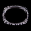 Elegance by Carbonneau b-6100-s-black Silver & Black Zebra Bangle Bracelet 6100