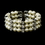 Elegance by Carbonneau B-721-AS-Ivory Antique Silver Ivory Pearl & Rhinestone Bridal Cuff Bracelet 721