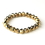 Elegance by Carbonneau B-7613-Gold Gold Brown 10mm Stretch Bracelet 7613