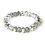 Elegance by Carbonneau B-7613-Silver Silver 10mm Stretch Bracelet 7613