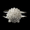 Elegance by Carbonneau B-7800 Silver Clear Sea Shell Rhinestone Bracelet 7800