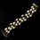 Elegance by Carbonneau B-7965-Gold Gold Pearl Bracelet 7965