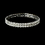 Elegance by Carbonneau B-8012-Clear Alluring Silver 2 Row Clear Rhinestone Stretch Bracelet 8012