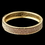 Elegance by Carbonneau B-82002-G Gold Glitter Sparkle Bangle Bracelet 82002