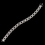 Elegance by Carbonneau B-82006-RD-CL Rhodium Clear Marquise CZ Crystal Bracelet 82006