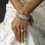 Elegance by Carbonneau B-8260 Silver Vintage Bridal Bracelet B 8260