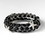 Elegance by Carbonneau B-8335-Black-Silver Black Pearl Enamel Bangle Bracelet with Rhinestone Starfish Embellishments 8335
