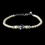 Elegance by Carbonneau B-8368-Ivory Ivory Silver with Clear Crystal Bracelet 8368