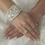 Elegance by Carbonneau B-8379-silverpearl Bracelet 8379 Silver Pearl