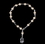 Elegance by Carbonneau B-8434-Silver-Ivory Silver Ivory Pearl Bracelet 8434
