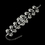 Elegance by Carbonneau B-8445-Silver-Clear Sensational Silver Clear Rhinestone Bracelet 8445