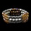 Elegance by Carbonneau B-8503-Topaz-AB Festive Topaz Aurora Borealis Crystal Bracelet 8503