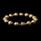 Elegance by Carbonneau B-8504-Gold Colorful Gold Crystal Bracelet 8504