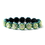Elegance by Carbonneau B-8543-Green Glistening Four Tone Green Crystal Stretch Bracelet 8543