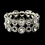 Elegance by Carbonneau B-8658-S-Clear Silver Clear Crystal Bridal Stretch Bracelet 8658