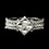 Elegance by Carbonneau B-8660-S-Clear Silver Clear Crystal Bridal Clasp Bracelet 8660