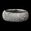 Elegance by Carbonneau B-8803-S-Clear Silver Clear Stretch Bracelet 8803