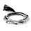 Elegance by Carbonneau B-8818-S-Black Silver Black Tassel Fashion "Memories for Eternity" Bracelet 8818