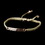 Elegance by Carbonneau B-8823-RG-Clear Rose Gold "Love" Corded Rope Fashion Bracelet 8823