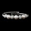 Elegance by Carbonneau B-8824-S-White Silver White Pearl & Clear Rhinestone Fashion Coil Bracelet 8824