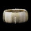 Elegance by Carbonneau B-8830-G-Cream Gold Cream & Clear Rhinestone Fashion Stretch Bracelet 8830