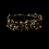 Elegance by Carbonneau B-903-Brown Gorgeous Gold Brown Bridal Bracelet B 903