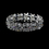 Elegance by Carbonneau B-917-Silver-AB Eye Catching Irridescent Silver AB Bracelet B 917