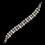 Elegance by Carbonneau B-9241-S-WH Silver White Pearl & Clear Rhinestone Bracelet 9241