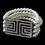 Elegance by Carbonneau B-9269-AS-Ivory Antique Silver Ivory Pearl & Rhinestone Design Bracelet 9269