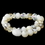 Elegance by Carbonneau B-9507-S-Lt-Topaz Light Topaz Cream Faceted Glass Stretch Bracelet 9507