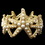Elegance by Carbonneau B-9614-G-IV Gold Light Ivory Stretch Pearl Starfish Bracelet