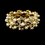 Elegance by Carbonneau B-969-G-Ivory Gold Ivory Vintage Stretch Pearl & Rhinestone Bracelet B 969
