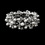 Elegance by Carbonneau B-969-AS-White Silver White Vintage Stretch Pearl & Rhinestone Bracelet B 969
