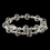 Elegance by Carbonneau B-9714-S-CL Silver Clear Swarovski Crystal Coil Adjustable Stretch Bracelet 9714