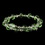Elegance by Carbonneau B-9714-S-Green Silver Light Mint Green & Clear Swarovski Crystal Coil Adjustable Stretch Bracelet 9714