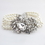 Elegance by Carbonneau B-9885-AS-Ivory Antique Silver Ivory Bracelet 9885