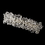 Elegance by Carbonneau Barrette-2864-S-Clear Silver Clear Swarovski Crystal & Rhinestone Barrette 2864
